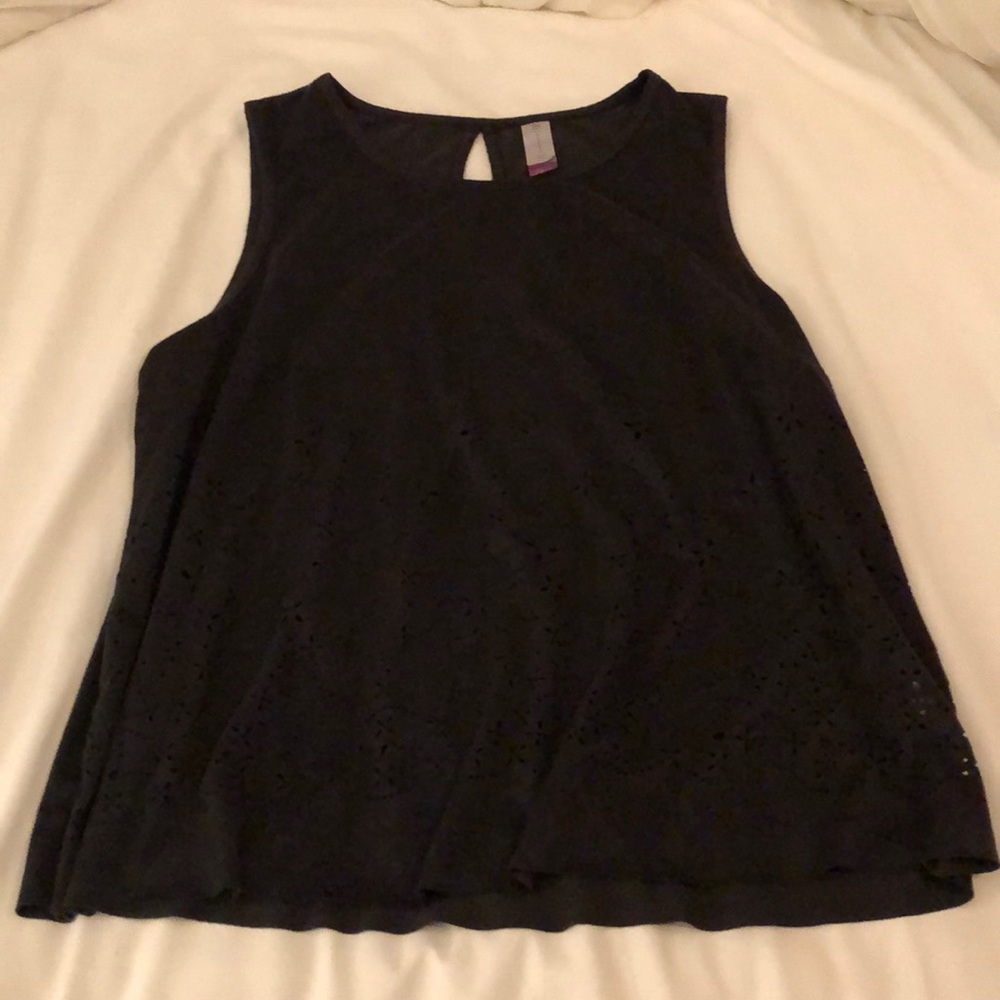 black floral tank top